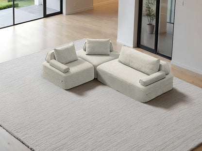 Cushie Modular 4-Seater Corner (2.55m) - Cream