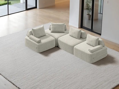 Cushie Modular 4-Seater Corner (3.05m) - Cream