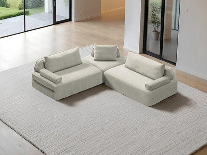 Cushie Modular 5-Seater Corner (2.55m) - Cream