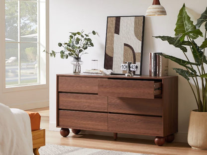 Ballico 6 Chest of Drawers - Walnut