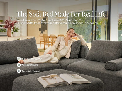 Cushie Modular 7-Seater Corner (3.57m) - Charcoal