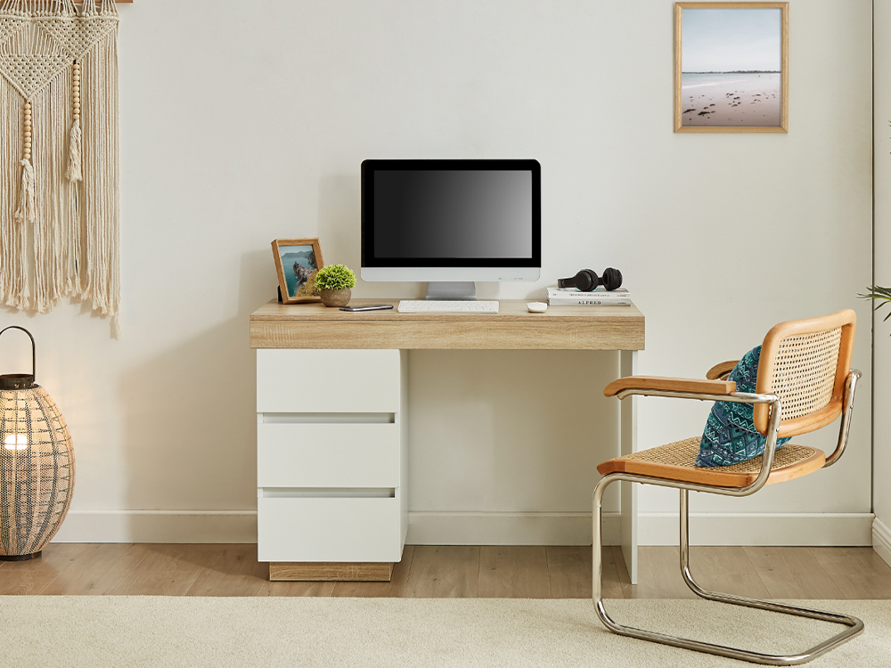 Cuppa white wooden desk discount